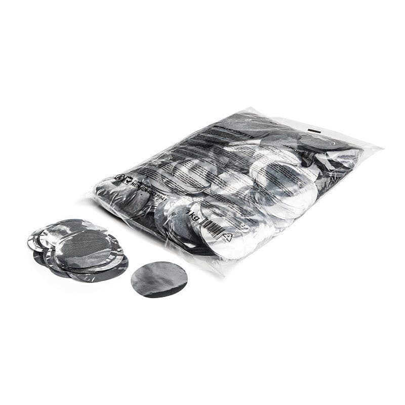 Coriandoli rotondi metallizzati argento Ø55 mm a caduta lenta - THE CONFETTI MAKER EFX-CON13SL