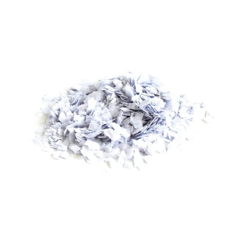 White slow-fall fake snow confetti 10x10mm - THE CONFETTI MAKER EFX-CON30WH