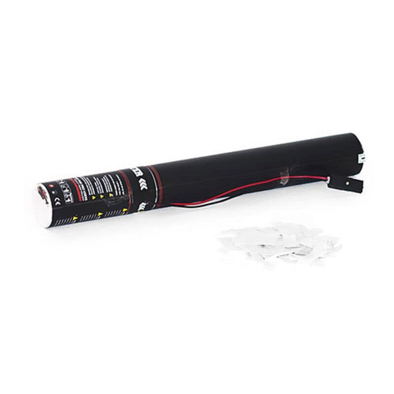 Tubo elettrico 50cm coriandoli carta bianchi - THE CONFETTI MAKER EFX-EC03WH