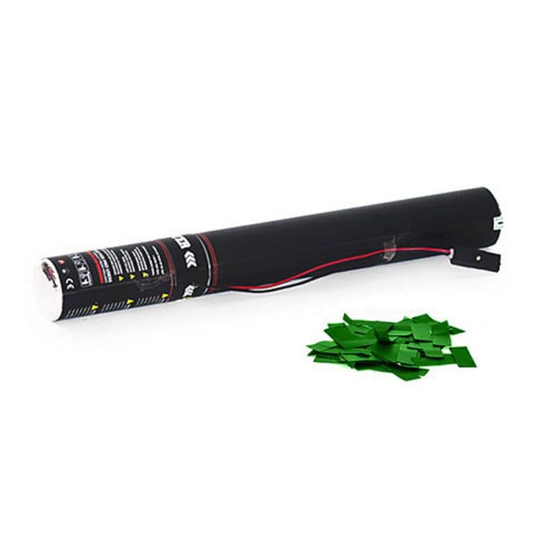 Cannone elettrico 50 cm coriandoli carta verde scuro - The Confetti Maker EFX-ECC01DG