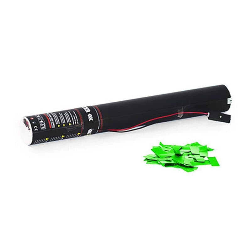 Cannone elettrico 50 cm coriandoli carta verde chiaro - The Confetti Maker EFX-ECC01LG