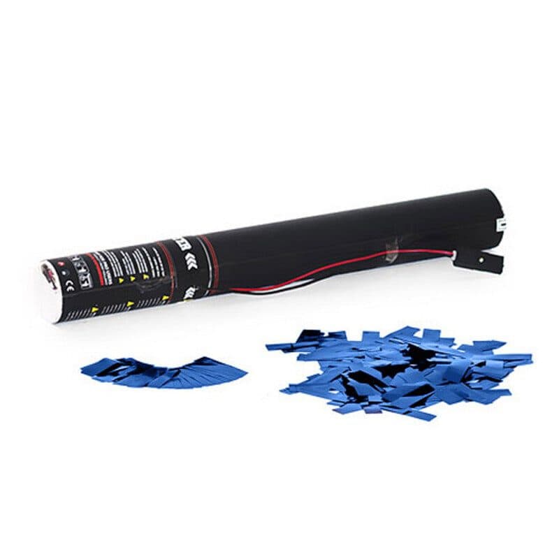 Cannone elettrico coriandoli metallizzati blu 50cm - THE CONFETTI MAKER EFX-ECC03DB