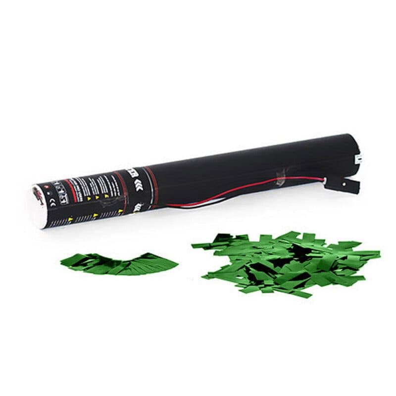 Cannone elettrico coriandoli metallizzati verdi 50cm - THE CONFETTI MAKER EFX-ECC03DG