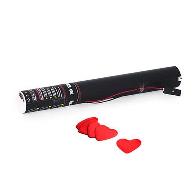 Cannone elettrico coriandoli cuori rossi 50cm - THE CONFETTI MAKER EFX-ECC09RD