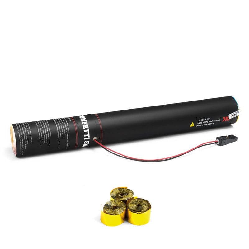 Cannone elettrico 50 cm stelle filanti oro metallizzate - THE CONFETTI MAKER EFX-ES03GLM