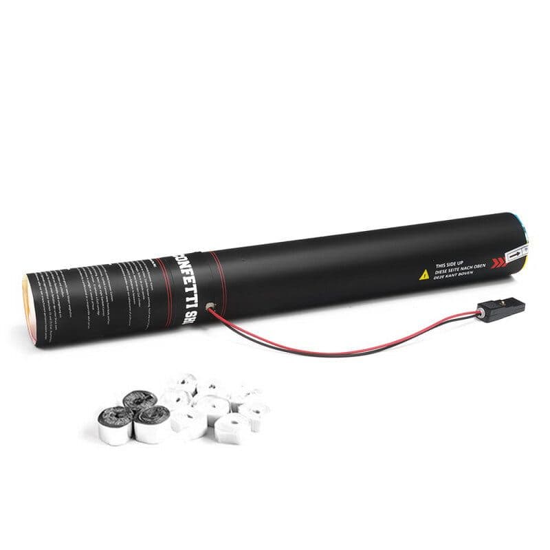 Cannone elettrico stelle filanti 50cm bianco/argento - THE CONFETTI MAKER EFX-ES03WSM