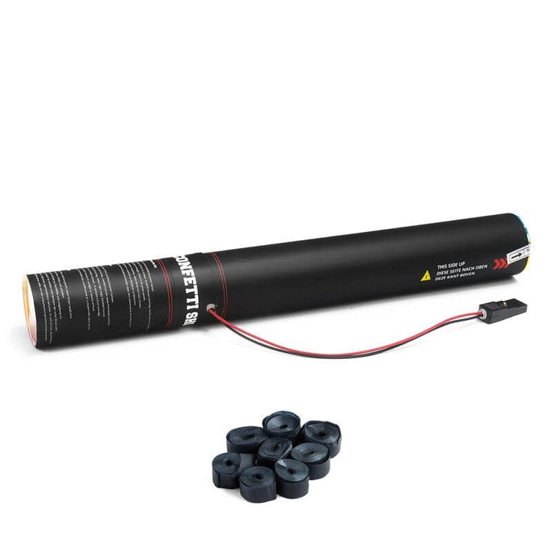 Cannone elettrico 50 cm stelle filanti nere - THE CONFETTI MAKER EFX-ESC01BL