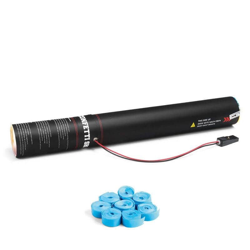 Cannone elettrico stelle filanti carta azzurro 50 cm - THE CONFETTI MAKER EFX-ESC01LB