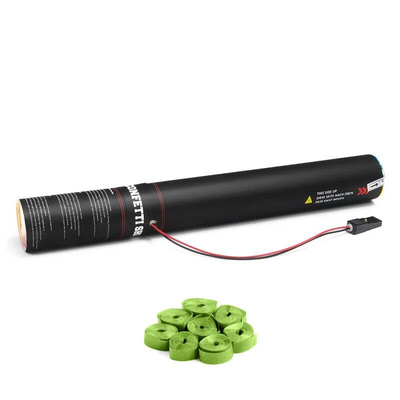 Cannone elettrico 50 cm stelle filanti verde chiaro - THE CONFETTI MAKER EFX-ESC01LG
