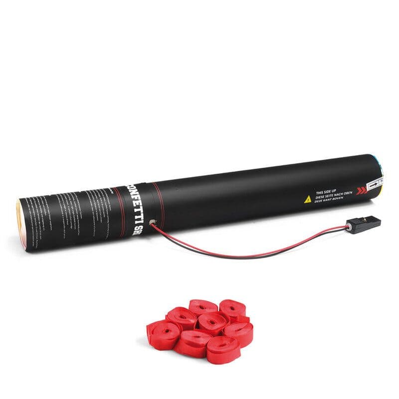 Cannone elettrico 50 cm stelle filanti rosse - THE CONFETTI MAKER EFX-ESC01RD
