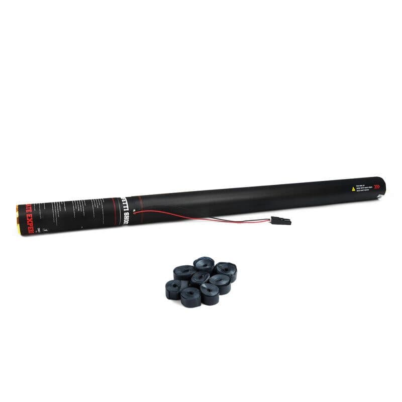 Cannone elettrico stelle filanti nere 80cm - THE CONFETTI MAKER EFX-ESC03BL