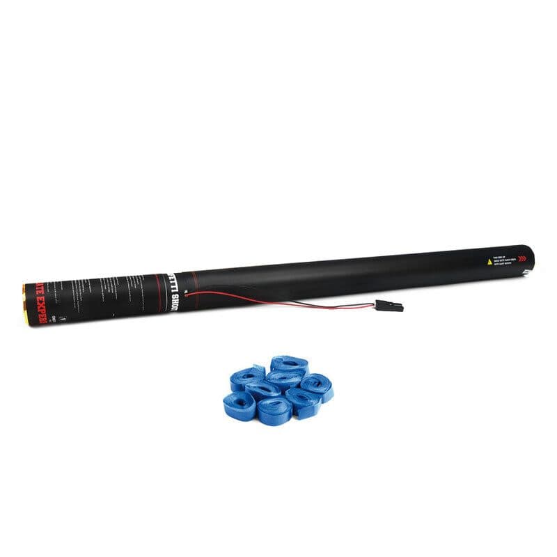 Cannone elettrico stelle filanti 80 cm blu scuro - THE CONFETTI MAKER EFX-ESC03DB