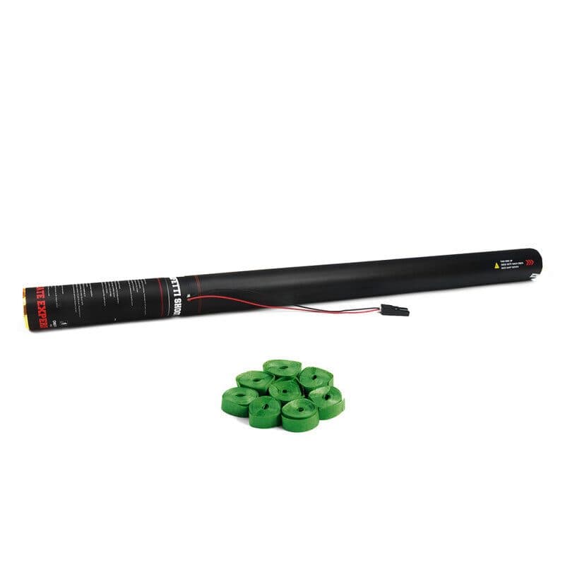 Cannone elettrico stelle filanti 80 cm verde scuro - THE CONFETTI MAKER EFX-ESC03DG