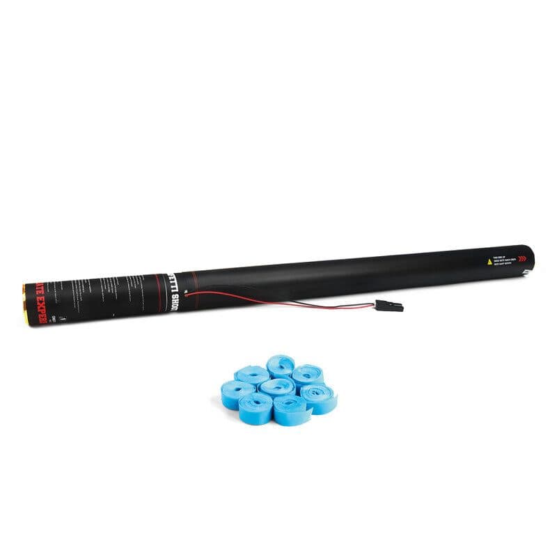 Cannone elettrico stelle filanti 80 cm azzurro - THE CONFETTI MAKER EFX-ESC03LB