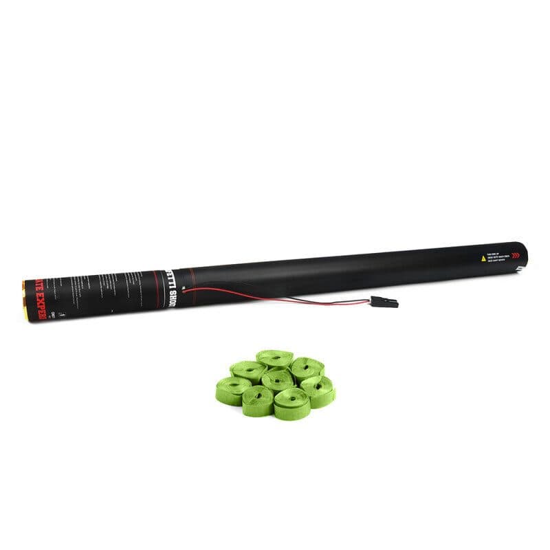Cannone elettrico stelle filanti 80 cm verde chiaro - THE CONFETTI MAKER EFX-ESC03LG