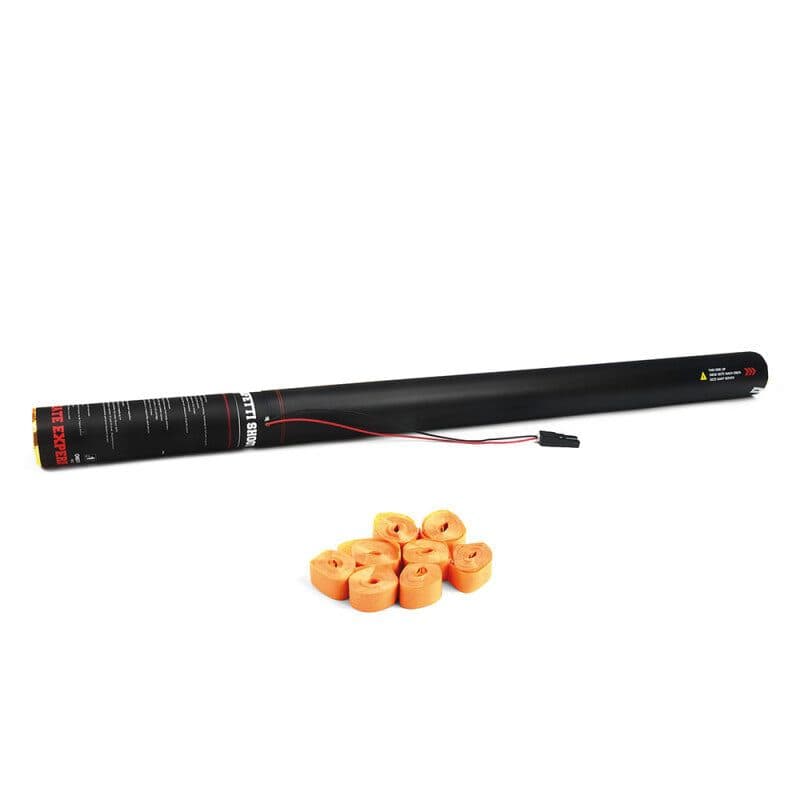 Cannone elettrico stelle filanti 80 cm arancio - THE CONFETTI MAKER EFX-ESC03OR
