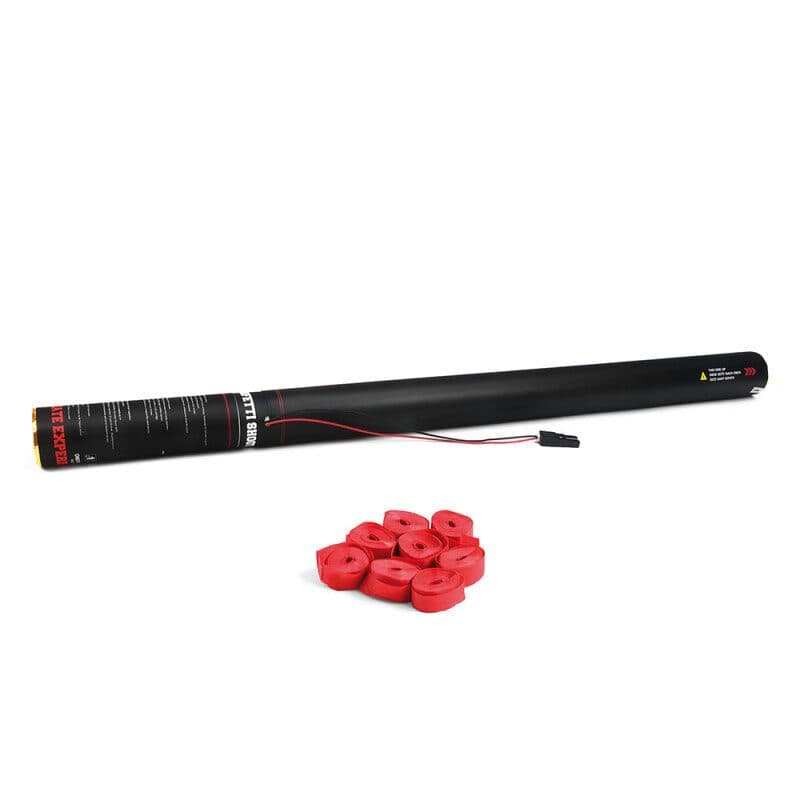 Cannone elettrico stelle filanti 80 cm rosso - THE CONFETTI MAKER EFX-ESC03RD