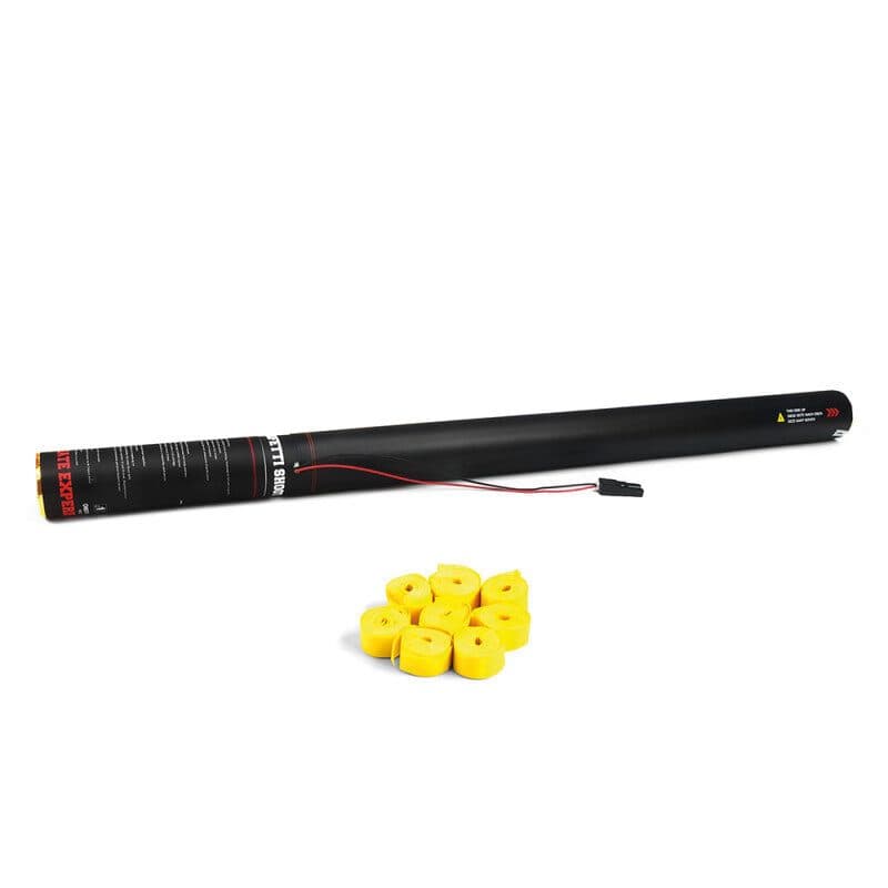Cannone elettrico stelle filanti 80 cm giallo - THE CONFETTI MAKER EFX-ESC03YL