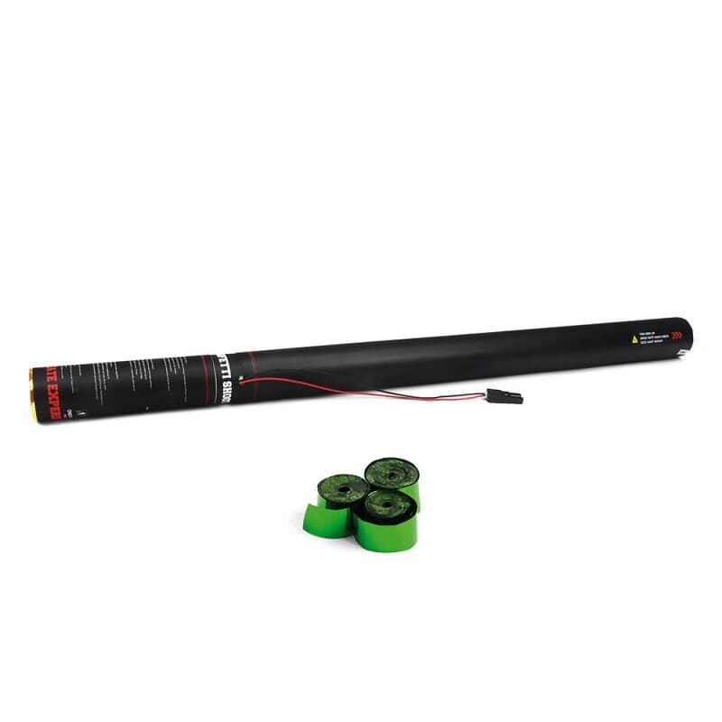 Cannone elettrico stelle filanti 80cm verde metallizzato - THE CONFETTI MAKER EFX-ESC04DG