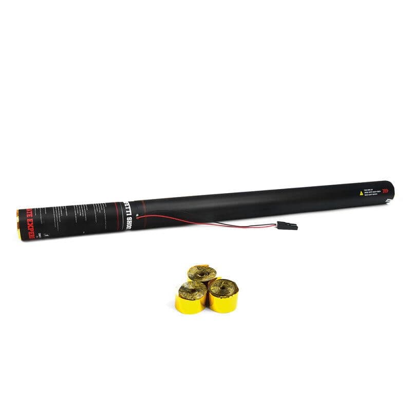 Cannone elettrico stelle filanti 80cm oro metallizzato - THE CONFETTI MAKER EFX-ESC04GL