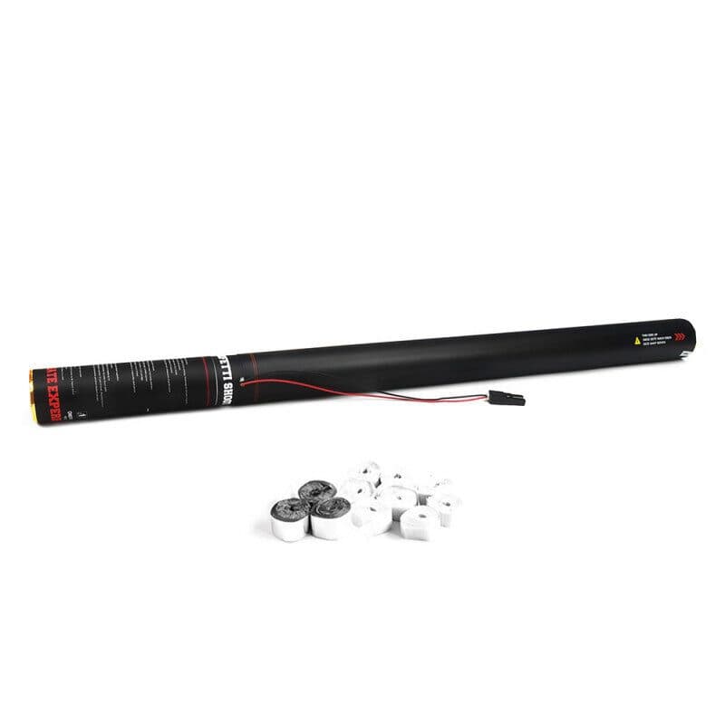 Cannone elettrico stelle filanti bianche/argento 80cm - THE CONFETTI MAKER EFX-ESC04WS