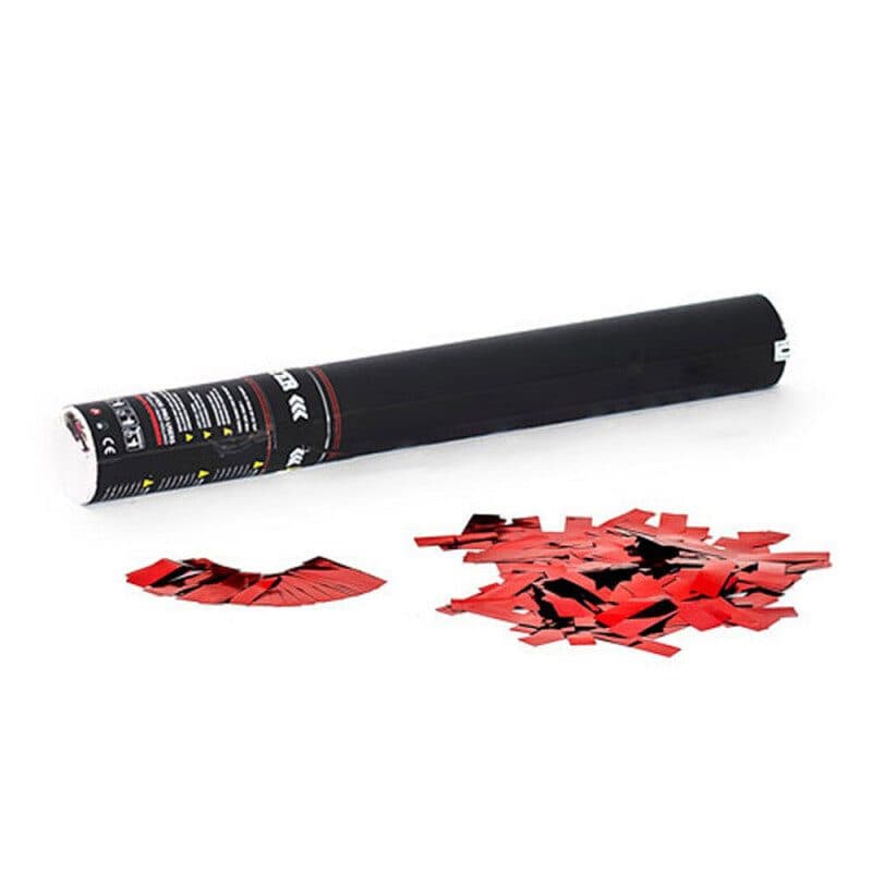 Cannone manuale coriandoli 50cm rosso metallizzati - THE CONFETTI MAKER EFX-HCC05RD