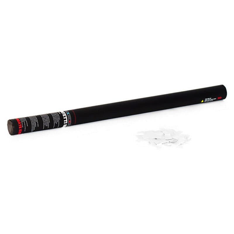 Manual confetti cannon 80cm white - THE CONFETTI MAKER EFX-HCC07WH