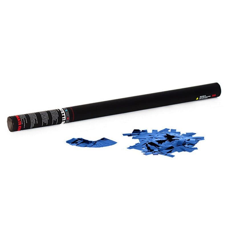 Manual confetti cannon 80cm metallic blue - THE CONFETTI MAKER EFX-HCC09DB