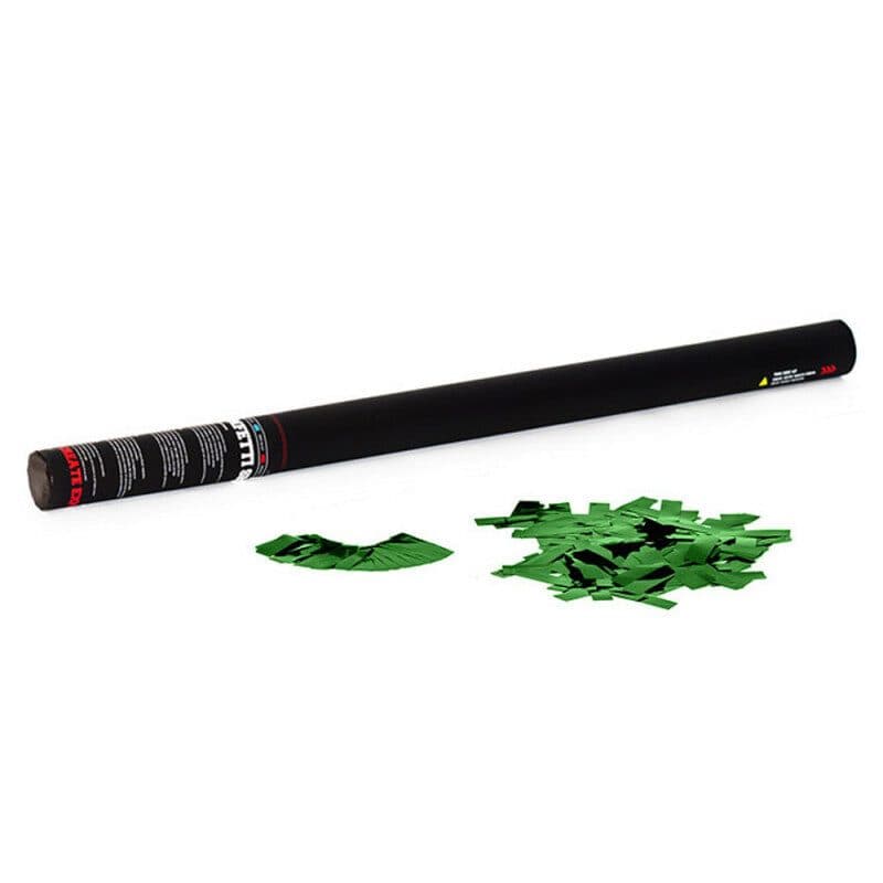 Manual confetti cannon 80cm metallic green - THE CONFETTI MAKER EFX-HCC09DG