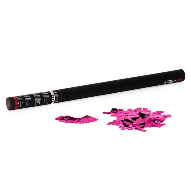 Manual confetti cannon 80cm metallic pink - THE CONFETTI MAKER EFX-HCC09PK
