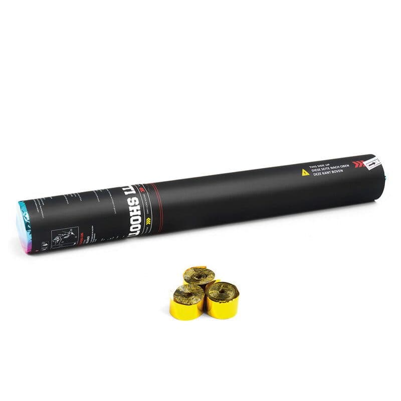 Cannone manuale stelle filanti 50 cm oro metallizzate - THE CONFETTI MAKER EFX-HS03GLM