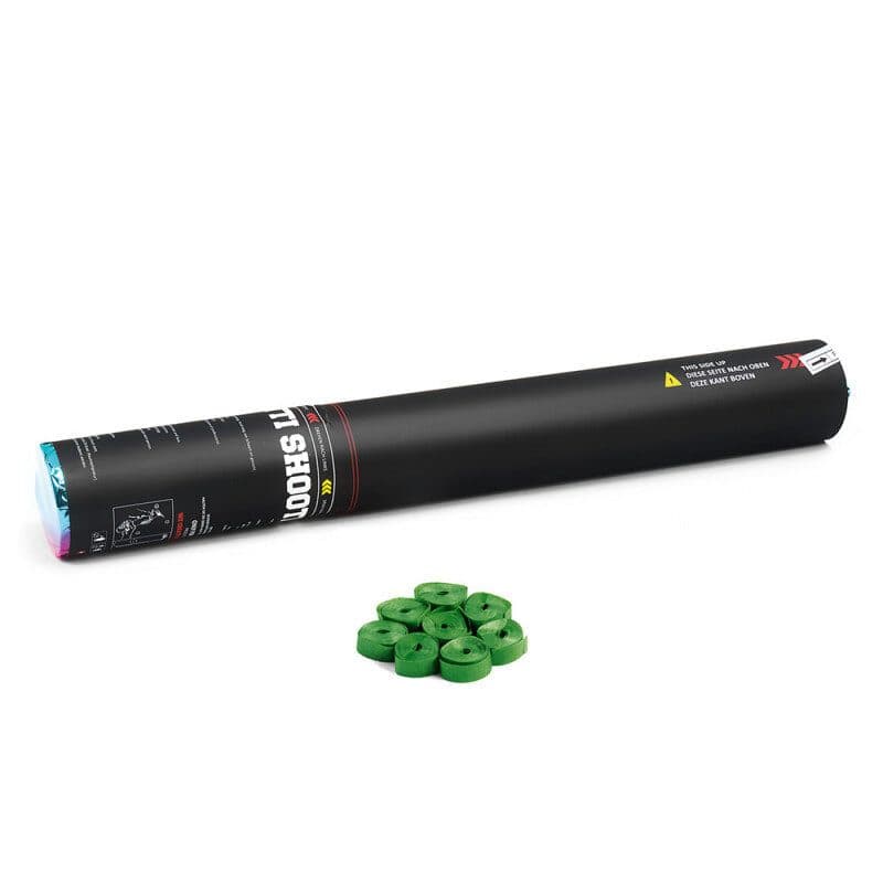 Cannone manuale stelle filanti 50 cm verde scuro - THE CONFETTI MAKER EFX-HSC03DG