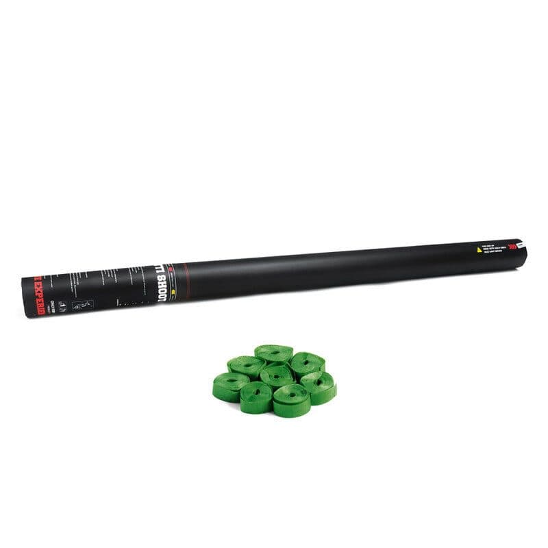 Cannone manuale 80 cm stelle filanti verde scuro - THE CONFETTI MAKER EFX-HSC04DG