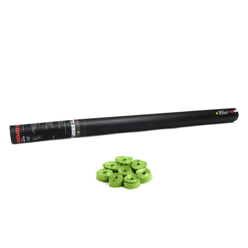 Cannone manuale 80 cm stelle filanti verde chiaro - THE CONFETTI MAKER EFX-HSC04LG