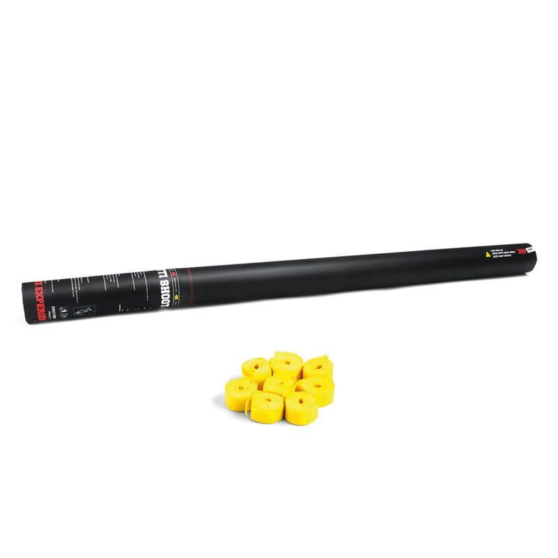 Cannone manuale 80 cm stelle filanti giallo - THE CONFETTI MAKER EFX-HSC04YL