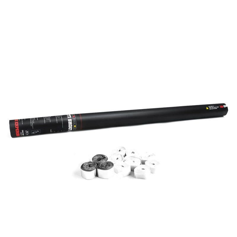 Cannone stelle filanti manuale 80cm bianco/argento - THE CONFETTI MAKER EFX-HSC05WS