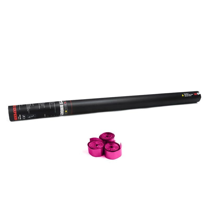 Cannone manuale stelle filanti 80 cm rosa metallizzate - THE CONFETTI MAKER EFX-HSC06PK