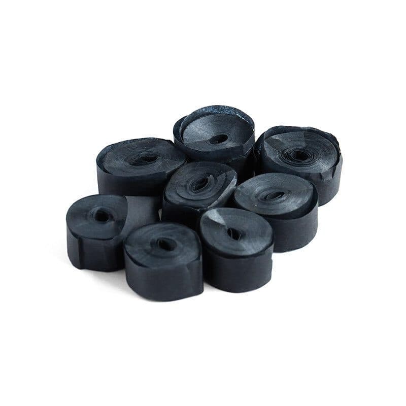 Stelle filanti 5m x 0,85cm nero carta biodegradabile ignifuga - THE CONFETTI MAKER EFX-STR01BL