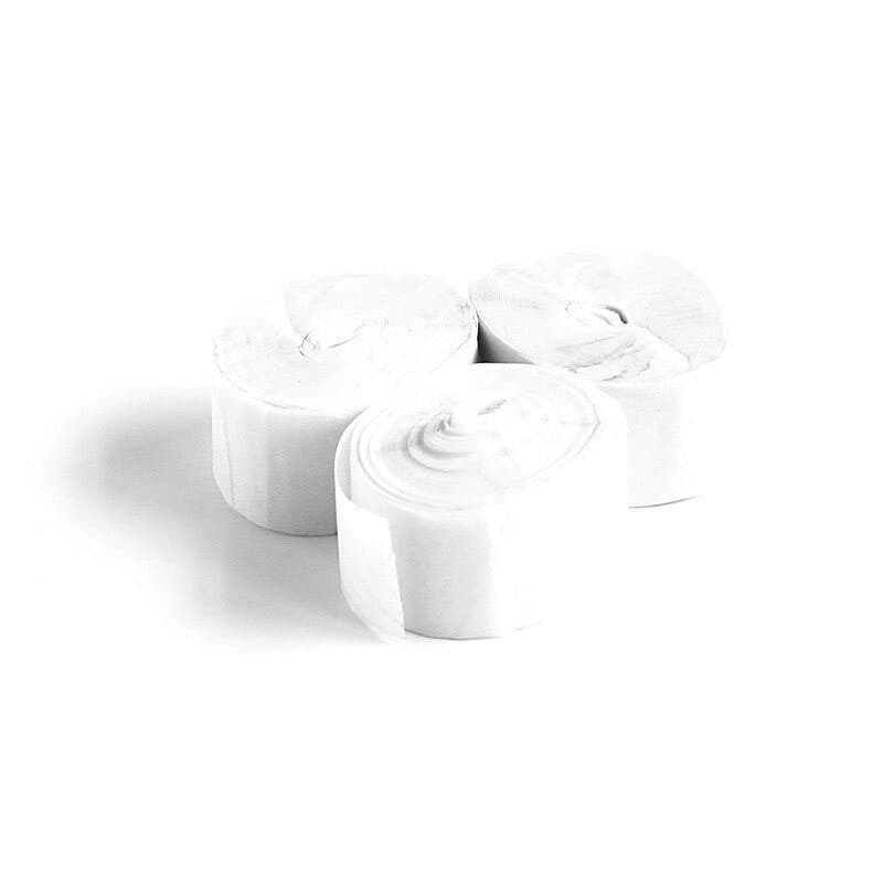 Stelle filanti 10m x 1,5 cm bianco carta ignifuga - THE CONFETTI MAKER EFX-STR02WH