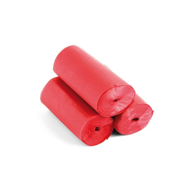 Stelle filanti stadium 20m x 5 cm rosse, carta biodegradabile - THE CONFETTI MAKER EFX-STR04RD