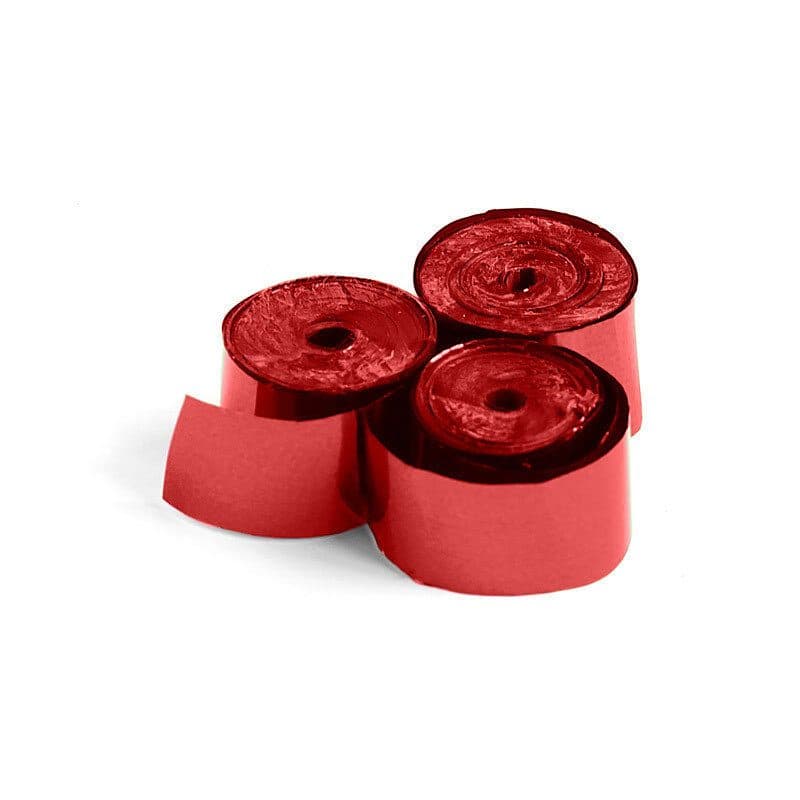 Stelle filanti metallizzate rosse 5m x 0,85cm - THE CONFETTI MAKER EFX-STR05RD