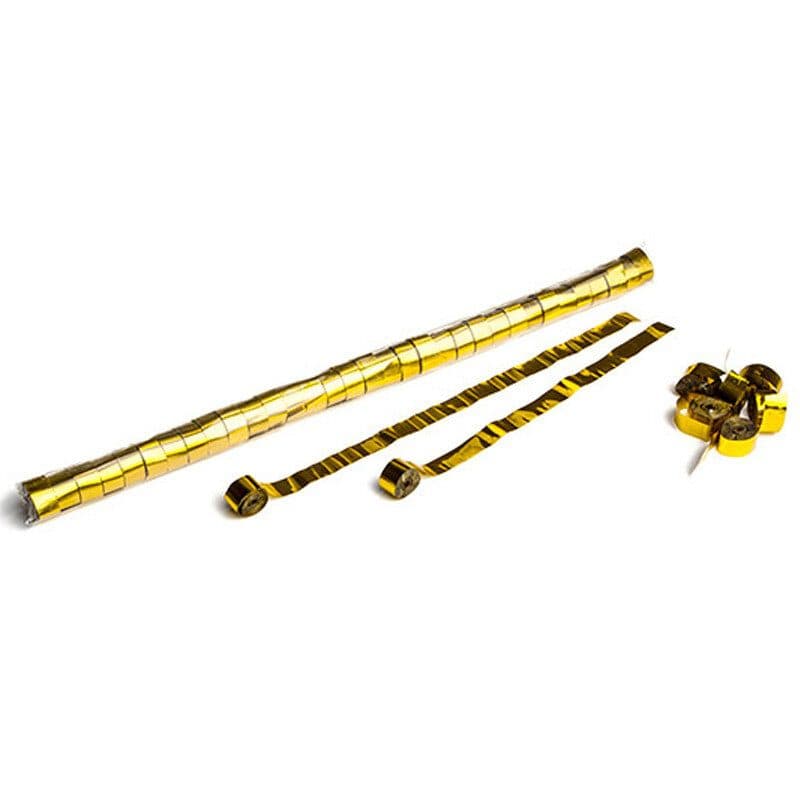 Stelle filanti metallizzate oro 10m x 1,5 cm - THE CONFETTI MAKER EFX-STR06GL