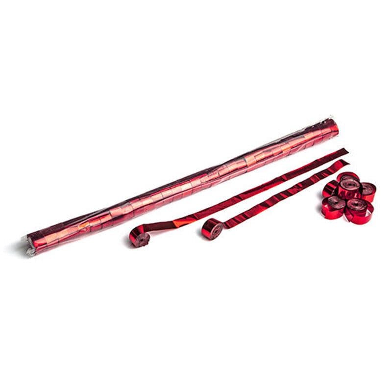 Stelle filanti metallizzate rosse 10m x 1,5cm - THE CONFETTI MAKER EFX-STR06RD