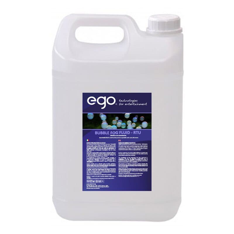 Liquido bolle e fumo pro pronto all'uso 5L - EGO TECHNOLOGIES EGO-EZ0BUBSMOKE5L