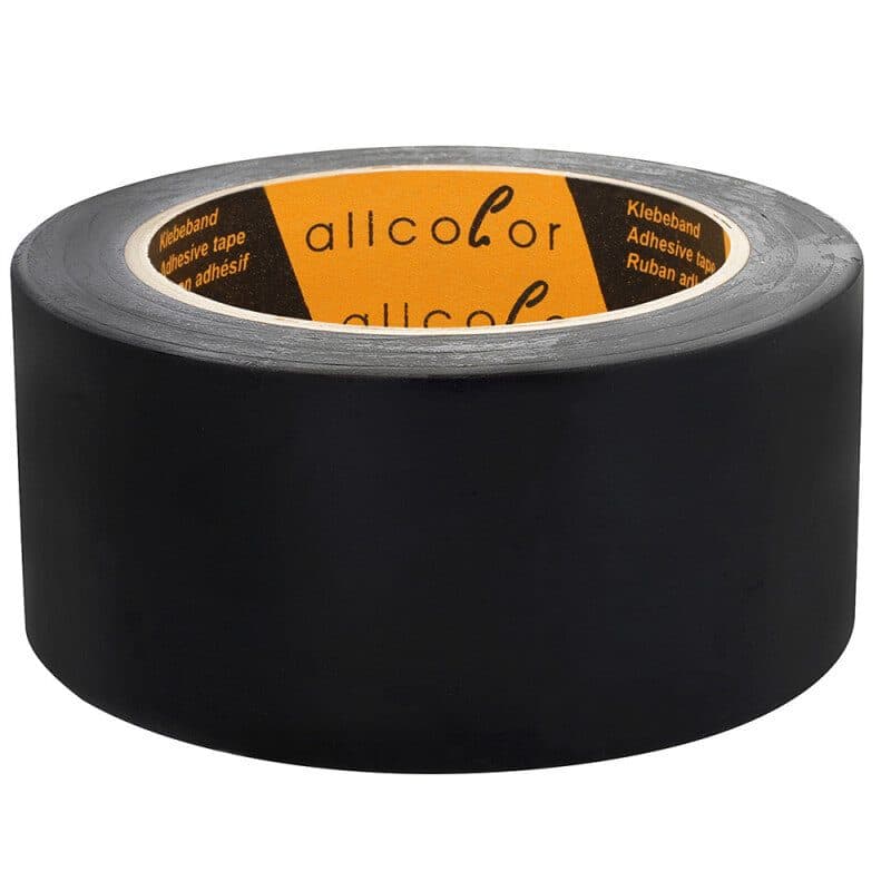 Black PVC dance floor tape 50mm 33m - ALLCOLOR GAF-670B