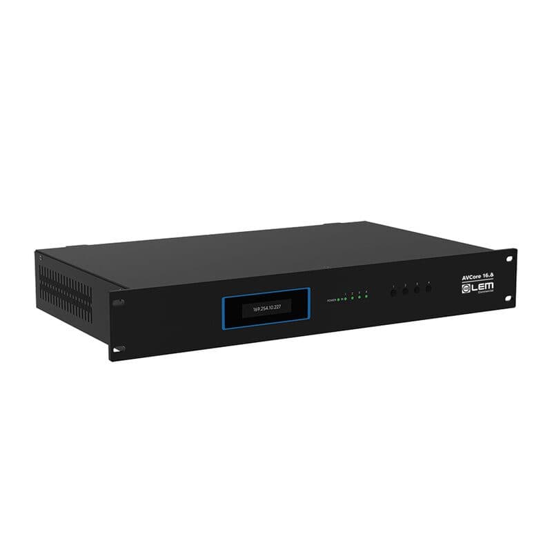 Centro elaborazione AV rack 19'' regia audio video - LEM COMMERCIAL GEN-AVCORE 16.8