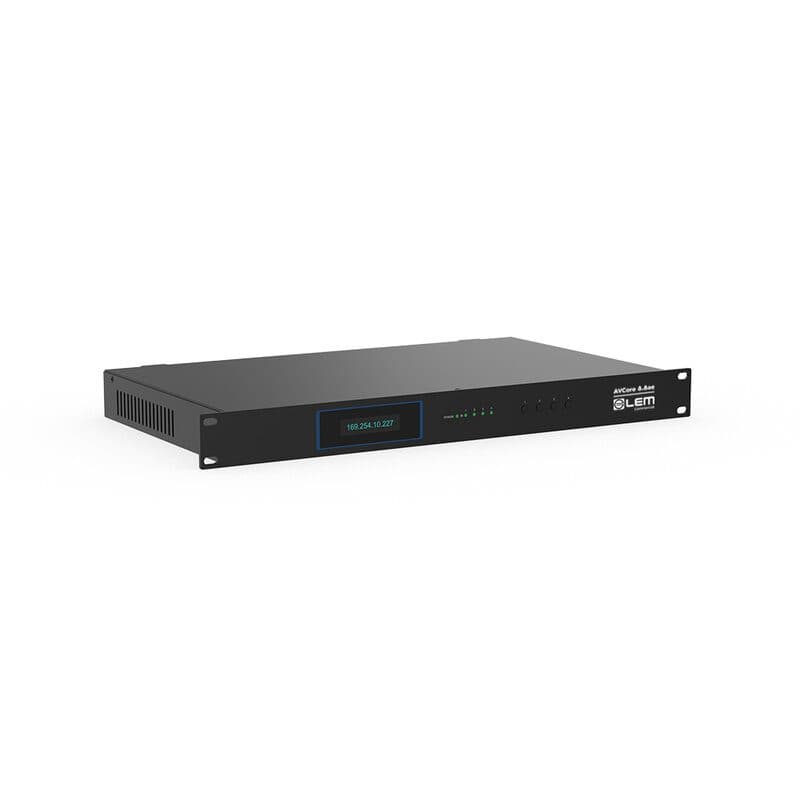 Centro elaborazione AV rack 19'' 1U AES67 - LEM COMMERCIAL GEN-AVCORE 8.8AE
