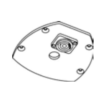 Piastra montaggio filettatura 3/8" speakON NL4 serie C-/M- - Harmonic Design HDE-900107