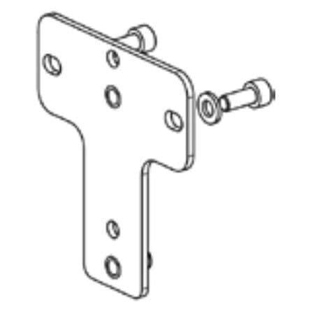 Piastra adattamento montaggio orizzontale 6CXN/8CXN K&M 24471 nera - Harmonic Design HDE-900869B