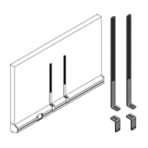 Staffa TV VESA regolabile per Hd AudioBar - HARMONIC DESIGN HDE-900883